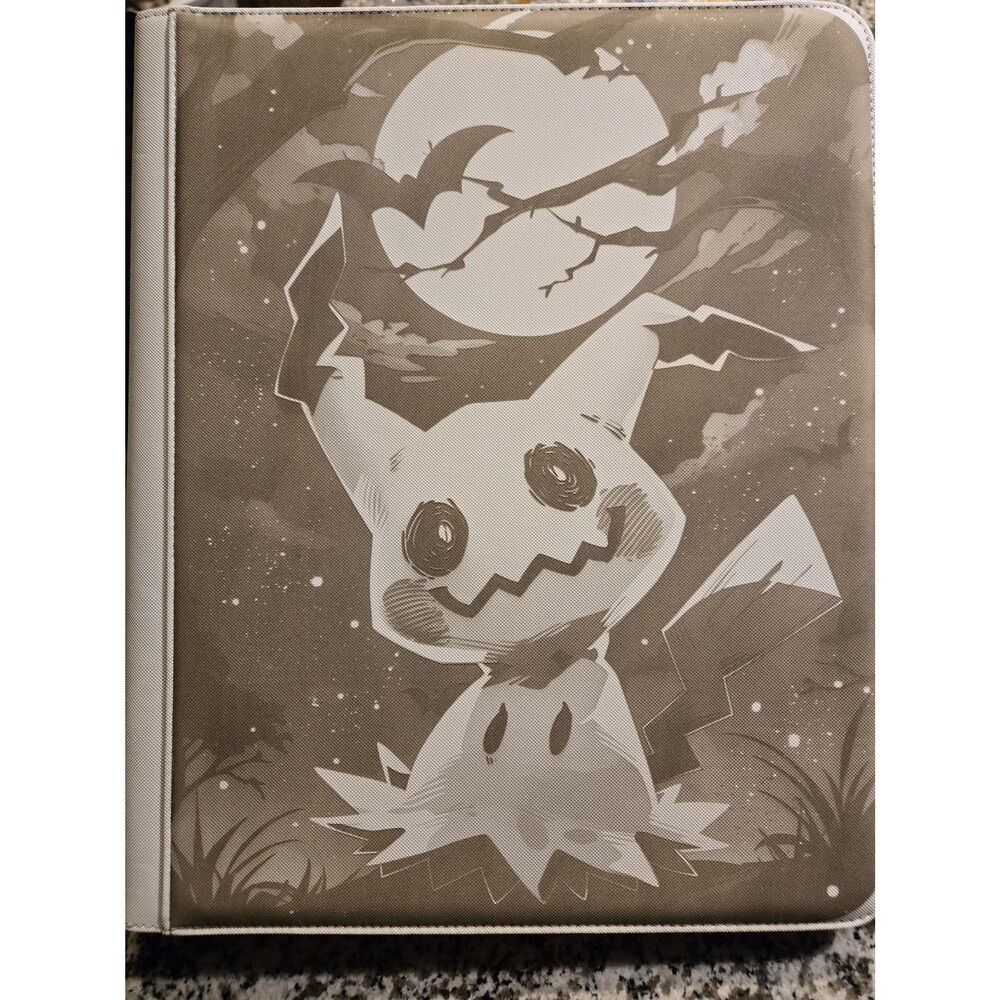 Pokemon Mimikyu Moon White Top Loader Binder 3x3 360 Cards